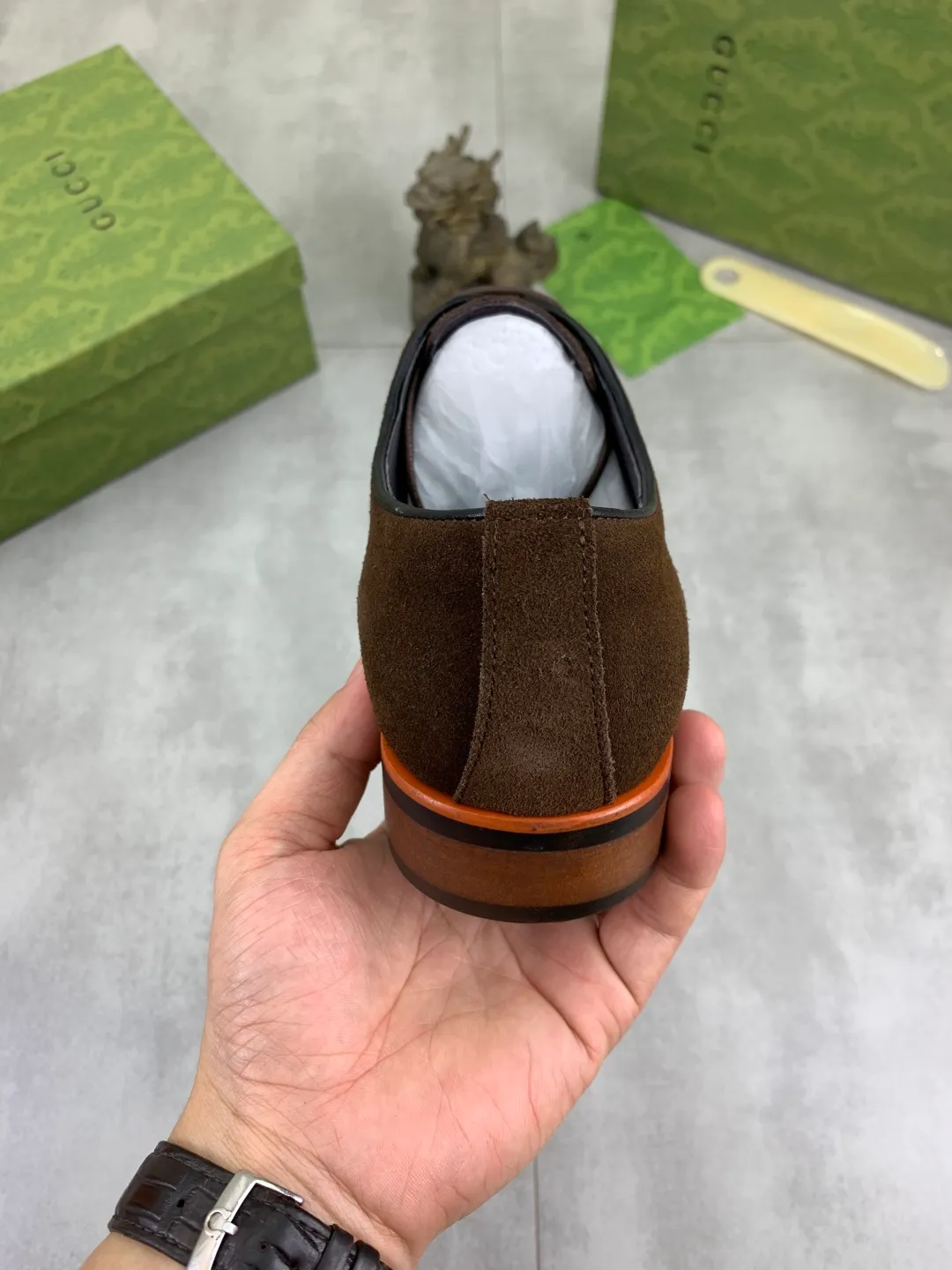 Men's Men's Shoes 💰P580 [New Style] 💰💎💎💎 [Gucci] GUCCI high-end men's formal business leather shoes, original order 1:1! Original imported high-end calfskin, original metal buckle, imported first-layer pigskin lining for feet, original high-end outsole, men's shoe size: 38-44